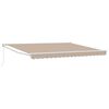 vidaXL Einziehbare Markise Beige 400 &times; 300 cm Polyester und Metall