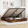vidaXL Ottoman Bettgestell Ger&auml;ucherte Eiche 193 x 120 x 25 cm