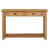 vidaXL Konsolentisch Massivholz Teak 120x30x80 cm
