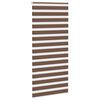 vidaXL Doppelrollo Braun 110x230 cm Stoffbreite 105,9 cm Polyester