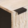 vidaXL Badezimmer H&auml;ngeschrank Wei&szlig; 38 x 33 x 48 cm Massivholz Mango