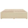 vidaXL Bettgestell ohne Matratze Creme 200x200 cm Stoff