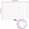 vidaXL Eurozaun 1,2 x 25 m PVC-beschichtetes Eisen