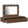 vidaXL Schminktisch mit Speicher Braun 100 x 40 x 70 cm Holzwerkstoff