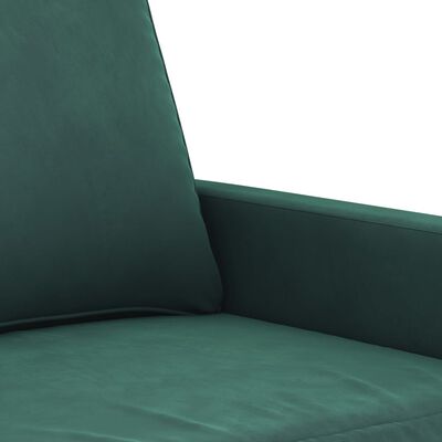 vidaXL 3-Sitzer-Sofa Dunkelgrün 180 cm Samt