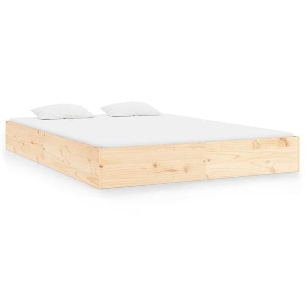 vidaXL Massivholzbett ohne Matratze 200x200 cm