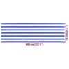 vidaXL Balkon-Sichtschutz Blau und Wei&szlig; 75x400 cm HDPE