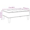 vidaXL Fu&szlig;hocker Blau 77x55x31 cm Samt