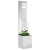 vidaXL Garten Sichtschutz-Leinwand Silber 32 x 150 cm Verzinkter Stahl