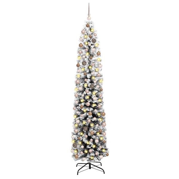 vidaXL K&uuml;nstlicher Weihnachtsbaum mit 300 LEDs mit St&auml;nder Gr&uuml;n 210 cm
