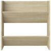 vidaXL Wand-Schuhschr&auml;nke 2 Stk. Sonoma-Eiche 60x18x60cm Holzwerkstoff