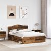 vidaXL Bettrahmen Altholz 140 x 190 cm Massives Kiefernholz
