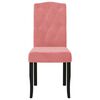 vidaXL Esszimmerst&uuml;hle 4 Stk. Rosa Samt