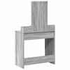 vidaXL Schminktisch mit Schubladen Grau 79 x 41 x 140 cm Holzwerkstoff