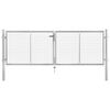 vidaXL Gartentor verzinkter Stahl 300 x 75 cm Silber
