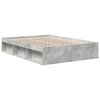 vidaXL Bettgestell Betongrau 140x190 cm