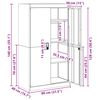 vidaXL Aufbewahrungsschrank Schwarz 80 x 40 x 140 cm Stahl