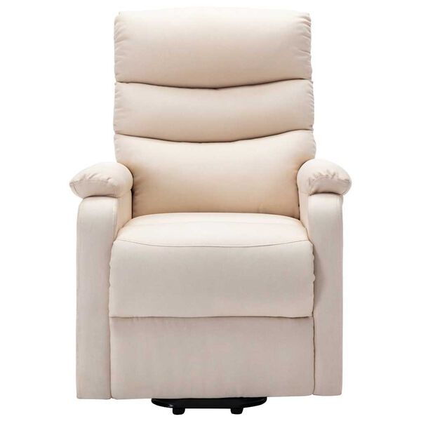 vidaXL Aufstehsessel Creme Stoff