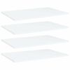 vidaXL B&uuml;cherregal-Bretter 4 Stk. Wei&szlig; 60x40x1,5 cm Holzwerkstoff