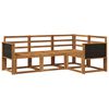 vidaXL Outdoor-Sofagarnitur 4 pcs Natur Massivholz Akazie