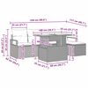 vidaXL Garten-Sofa-Set mit Kissen 6 pcs Beige und Creme