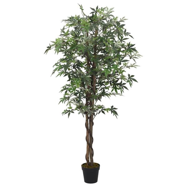 vidaXL Ahornbaum K&uuml;nstlich 336 Bl&auml;tter 120 cm Gr&uuml;n