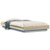 vidaXL Bettgestell mit LED Sonoma-Eiche 80 x 200 cm Holzwerkstoff