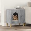 vidaXL Katzenhaus Graues Sonoma 51 x 30 x 52 cm Holzwerkstoff
