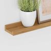 vidaXL Wandregal mit Regal 2 pcs Braun 60 x 9 x 3 cm Holzwerkstoff