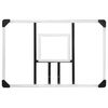 vidaXL Basketballkorb Transparent 106x69x3 cm Polycarbonat