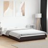 vidaXL Bettgestell mit LED Schwarz 120x200 cm Holzwerkstoff