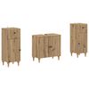 vidaXL 2-teiliges Badezimmer Schrank Set ALKMAAR Artisan-Eiche