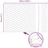 vidaXL Zaun mit Pfosten Grau 0,5 x 50 m Stahl und PVC