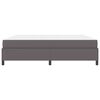 vidaXL Bettrahmen mit Matratze Grau 200 x 200 cm Stoff