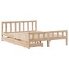 vidaXL Massivholzbett ohne Matratze 120x190 cm Kiefernholz