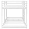 vidaXL Etagenbett ohne Matratze Wei&szlig; 80x200 cm Stahl