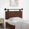 vidaXL H&auml;ngevorderseite Wandmontiert Braun 100 cm Kunstleder