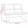 vidaXL Sitzbank Cappuccino-Braun 100x75x76 cm Kunstleder