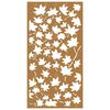 vidaXL Garten-Wanddeko 105x55 cm Cortenstahl Ahornblatt-Design