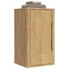 vidaXL Badezimmer-Wandschrank mit T&uuml;r FLORO Wachsbraun 35 x 30 x 60 cm