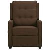 vidaXL Massagesessel Dunkelbraun Stoff