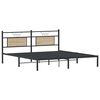 vidaXL Bettgestell ohne Matratze Sonoma-Eiche 183x203 cm Holzwerkstoff