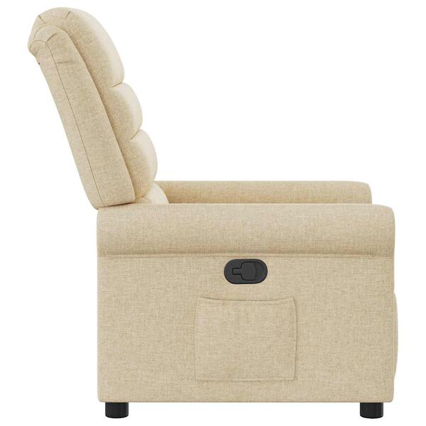 vidaXL Relaxsessel Creme Stoff