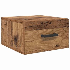 vidaXL Nachttisch mit Schubladen Altholz 35 x 35 x 20 cm Holzwerkstoff