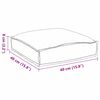 vidaXL Kissen 2 pcs Grau 40 x 40 x 8 cm Oxford-Stoff