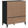 vidaXL B&uuml;cherschrank VIKEN Schwarz 80x40x90 cm Holzwerkstoff