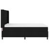 vidaXL LED Boxspringbett mit Matratze Schwarz 140 x 190 cm Stoff