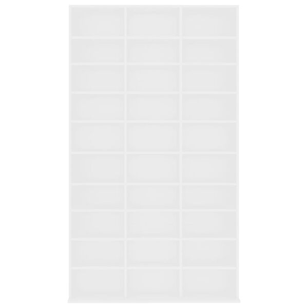 vidaXL CD-Schrank Weiß 102x16x177,5 cm Holzwerkstoff