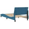 vidaXL Bettgestell ohne Matratze "Hanko" Blau 100x200 cm Samt