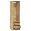 vidaXL Kleiderschrank Artisan-Eiche 50x50x200 cm Holzwerkstoff